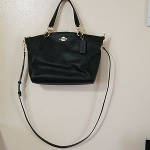 NWT Coach Black Pebble Leather Purse